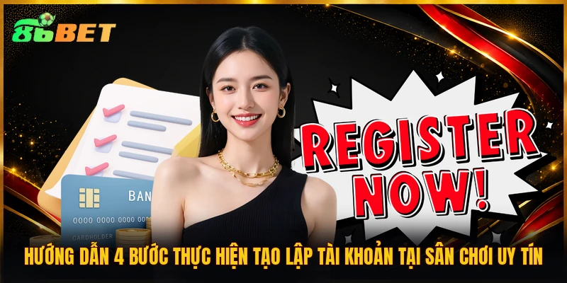 Hướng dẫn 4 bước thực hiện tạo lập tài khoản tại sân chơi uy tín